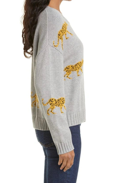 Rails Perci Gray Tiger Jungle Cat Pullover Knit Top