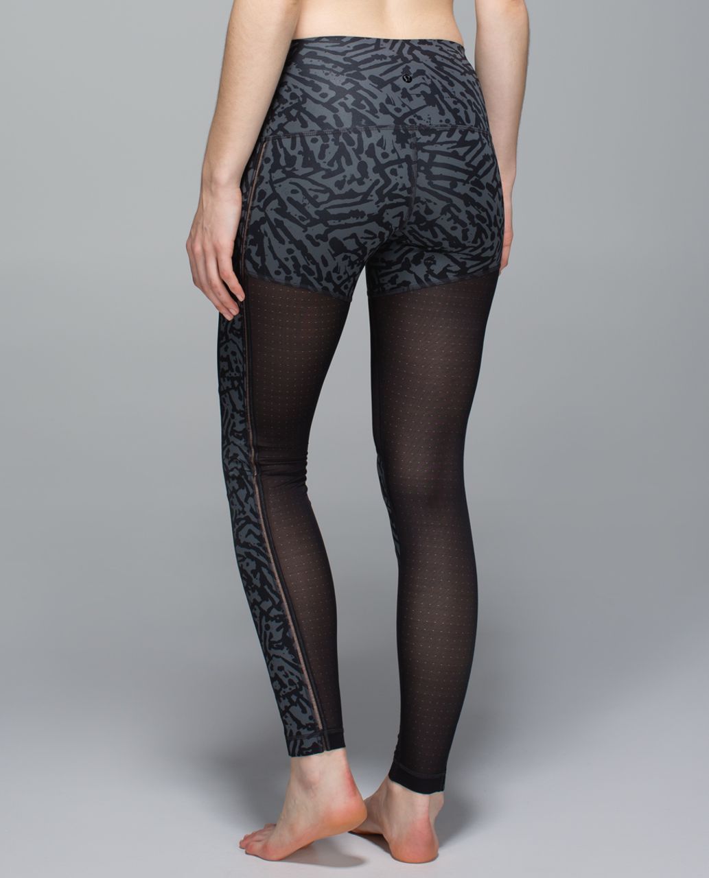 Lululemon Hot To Trot Brushed Animal & Mesh Pant Leggings (6/M)