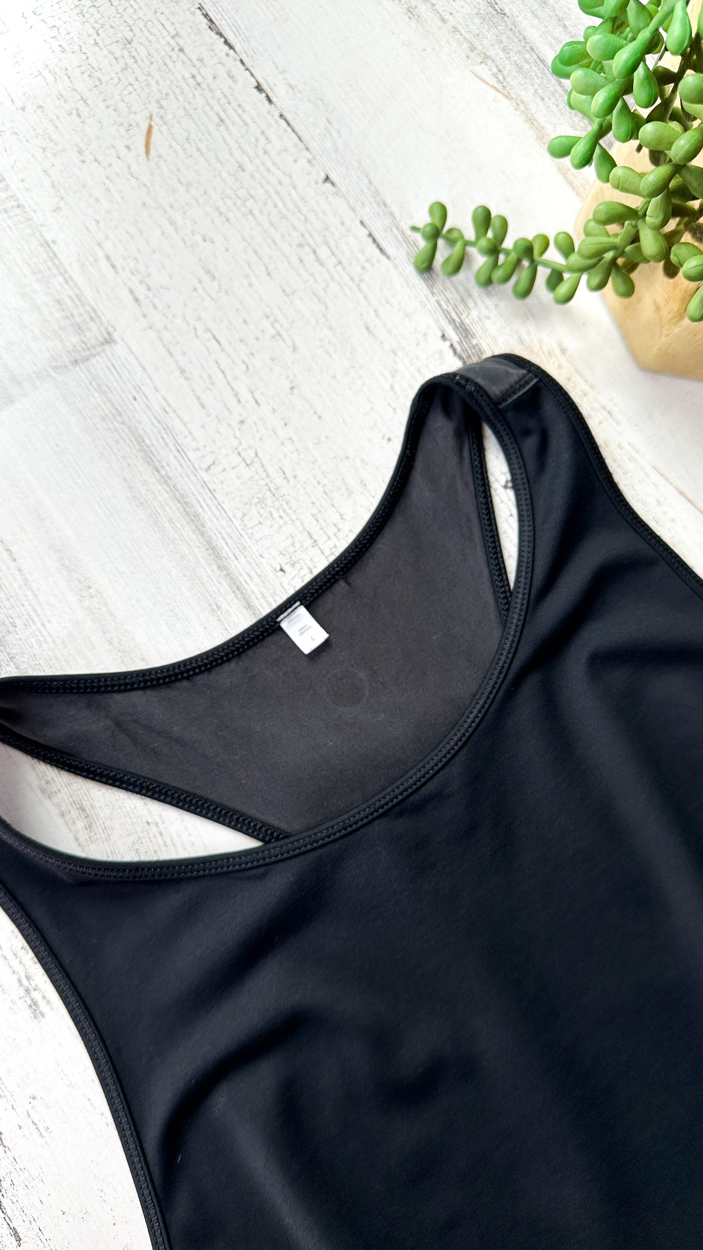 Lululemon Blissed Out Black and Gray Racerback Tank Dress (4)