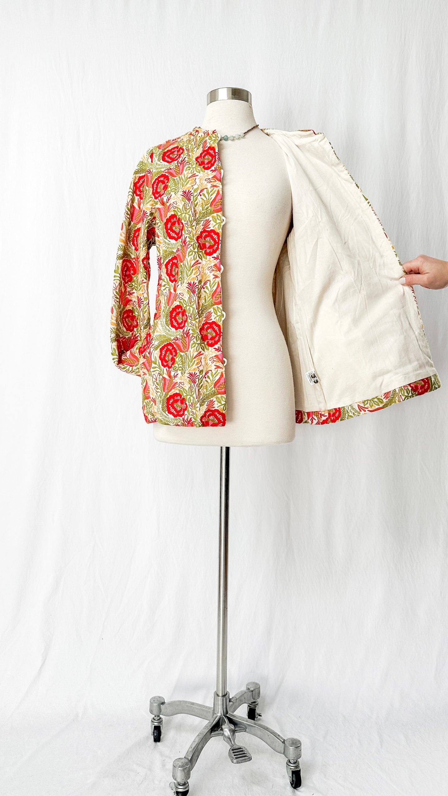 Gudrun Sjödén Spring Floral Embroidered Jacket (S/M)
