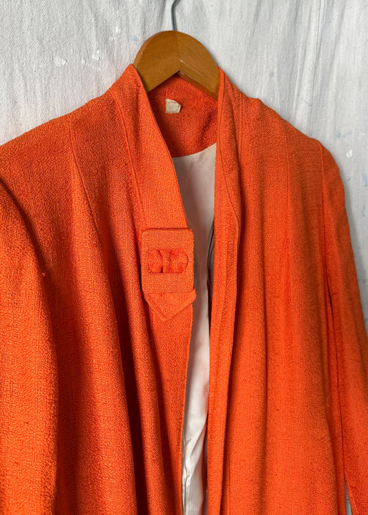 Vintage 60s Orange Swing Coat