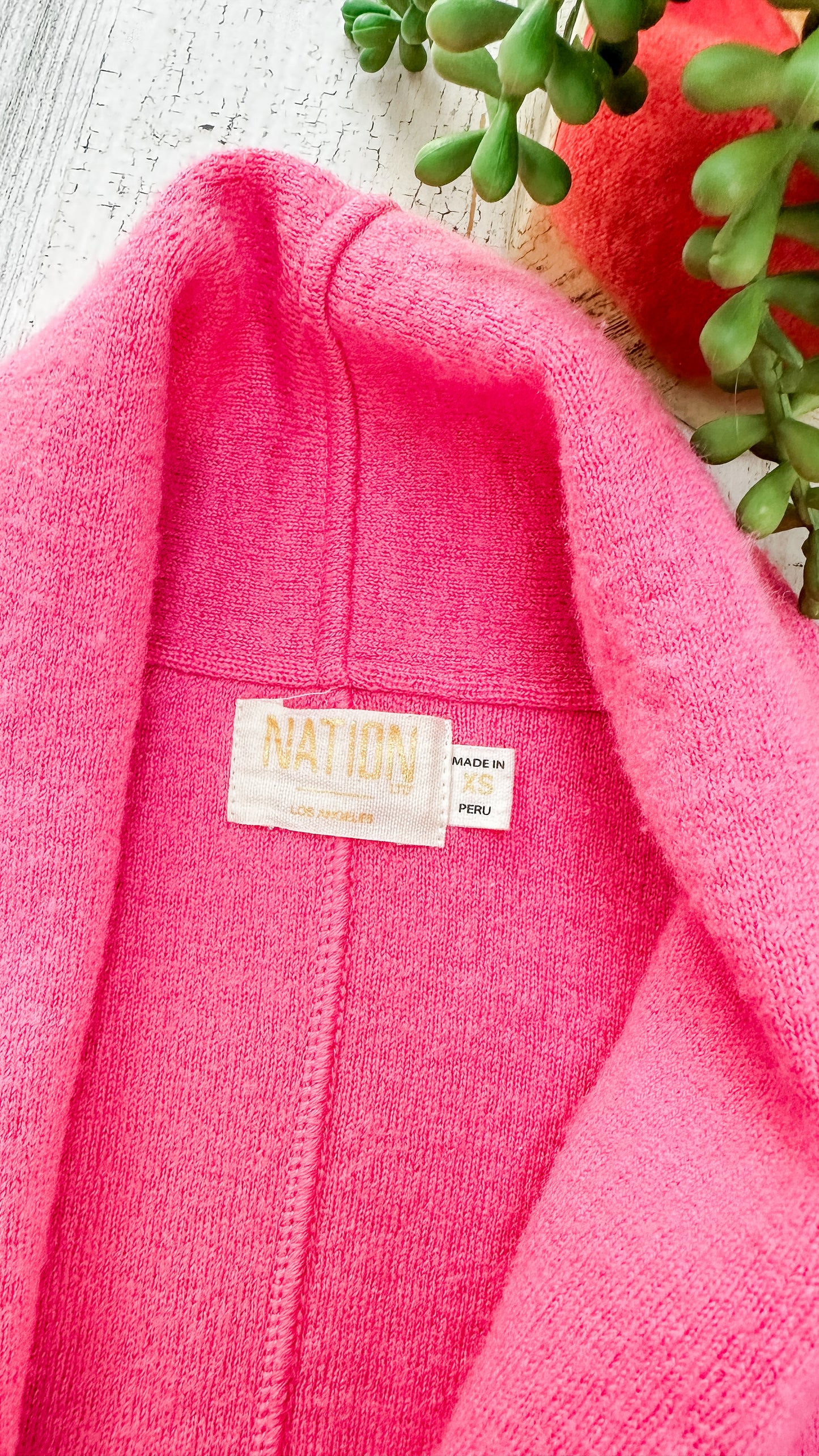 Nation LTD ‘Kelly’ Bubblegum Pink Wool Blazer Jacket