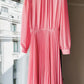 Vintage 70’s Lilli Ann Pink Pleated Dress (M or 8)