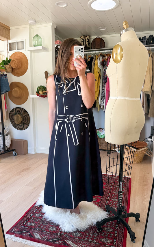 MME.Mink Trench Garden Full Length A-line Dress (S)
