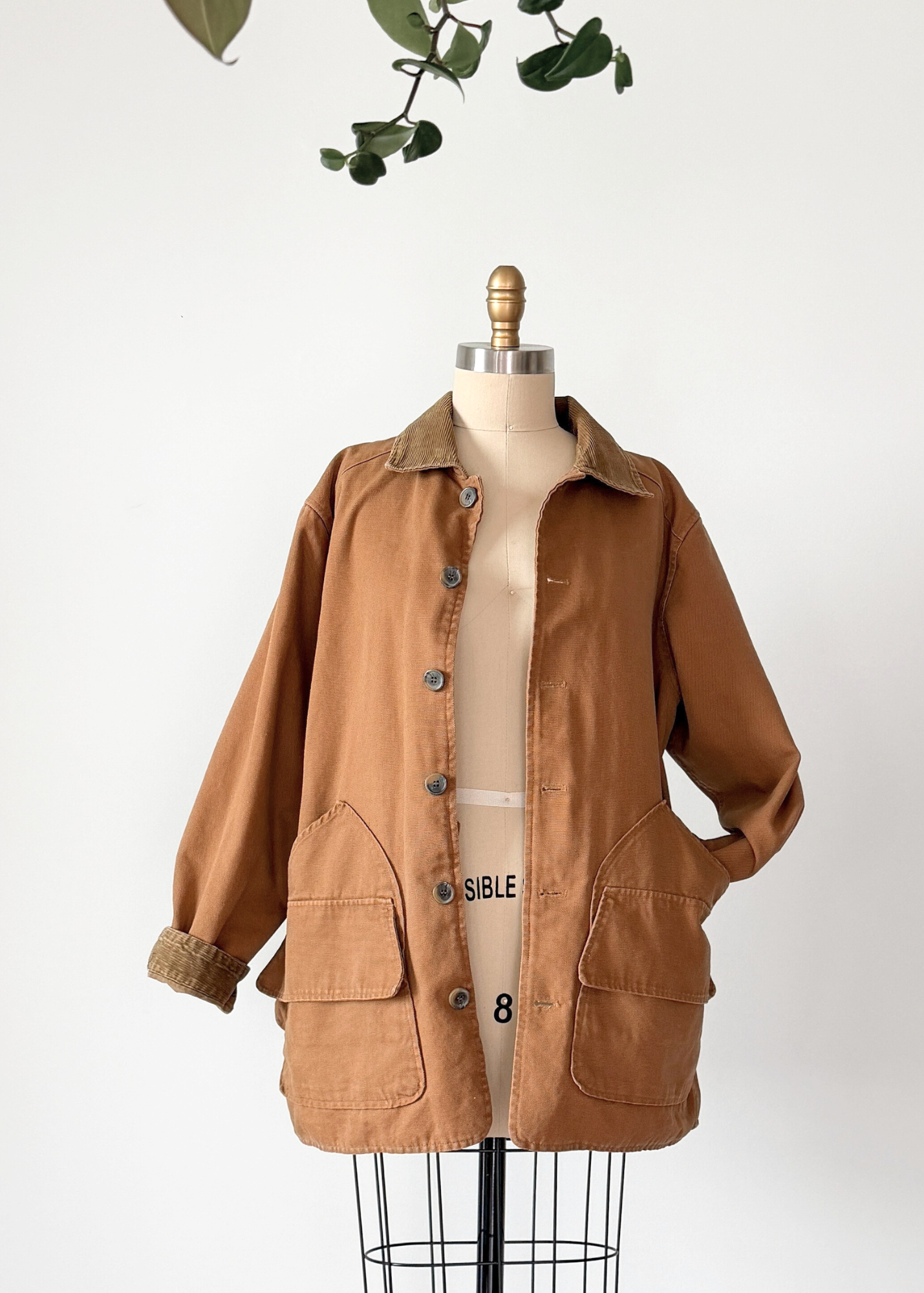 Vintage 90s The Limited Brown Khaki Cotton Canvas Chore Jacket (mens S)