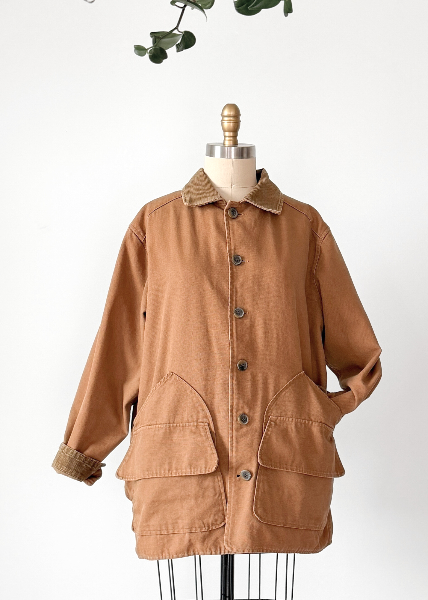 Vintage 90s The Limited Brown Khaki Cotton Canvas Chore Jacket (mens S)