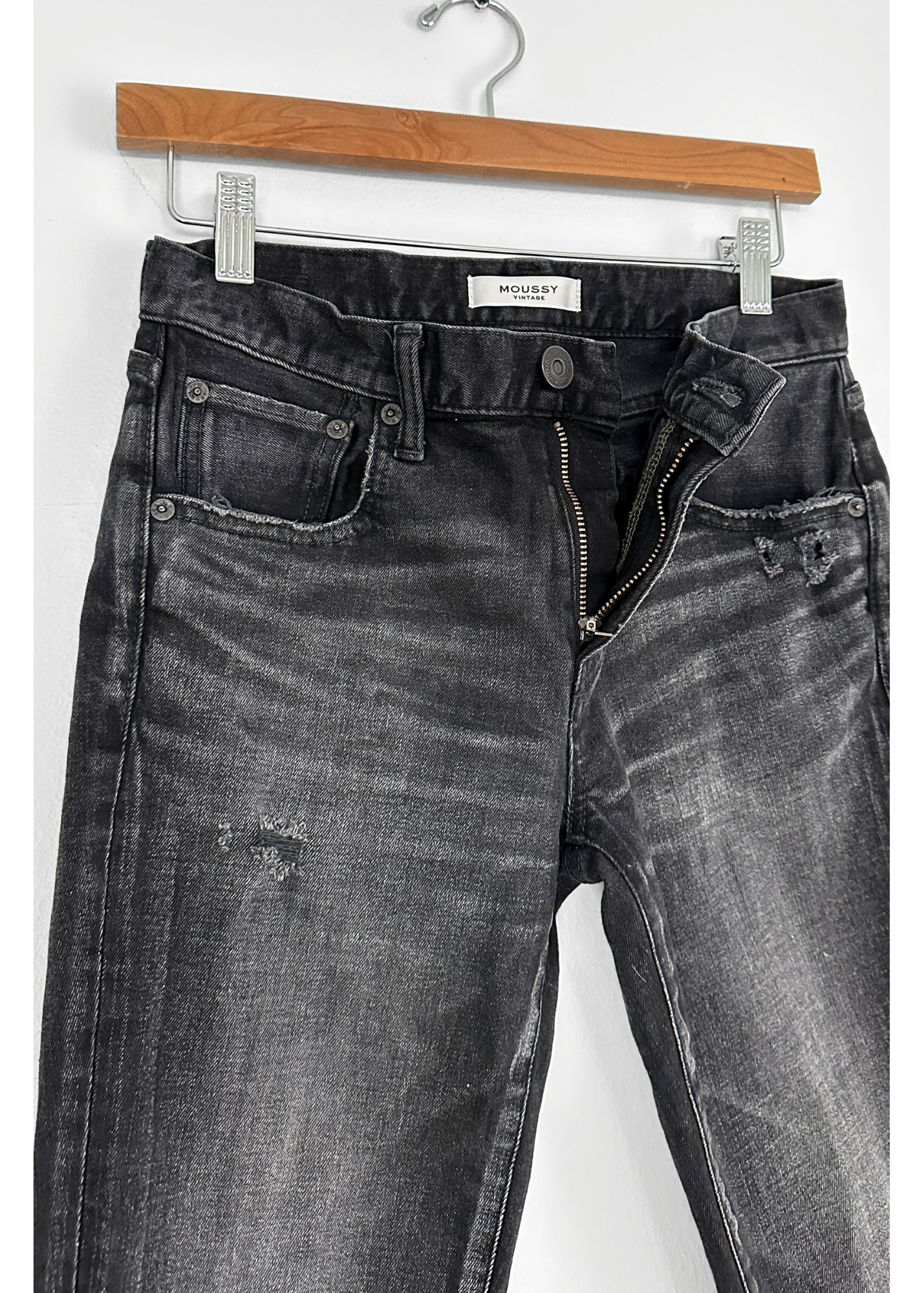 Moussy Vintage Black Made in Japan Howa Jeans (24 or 2)