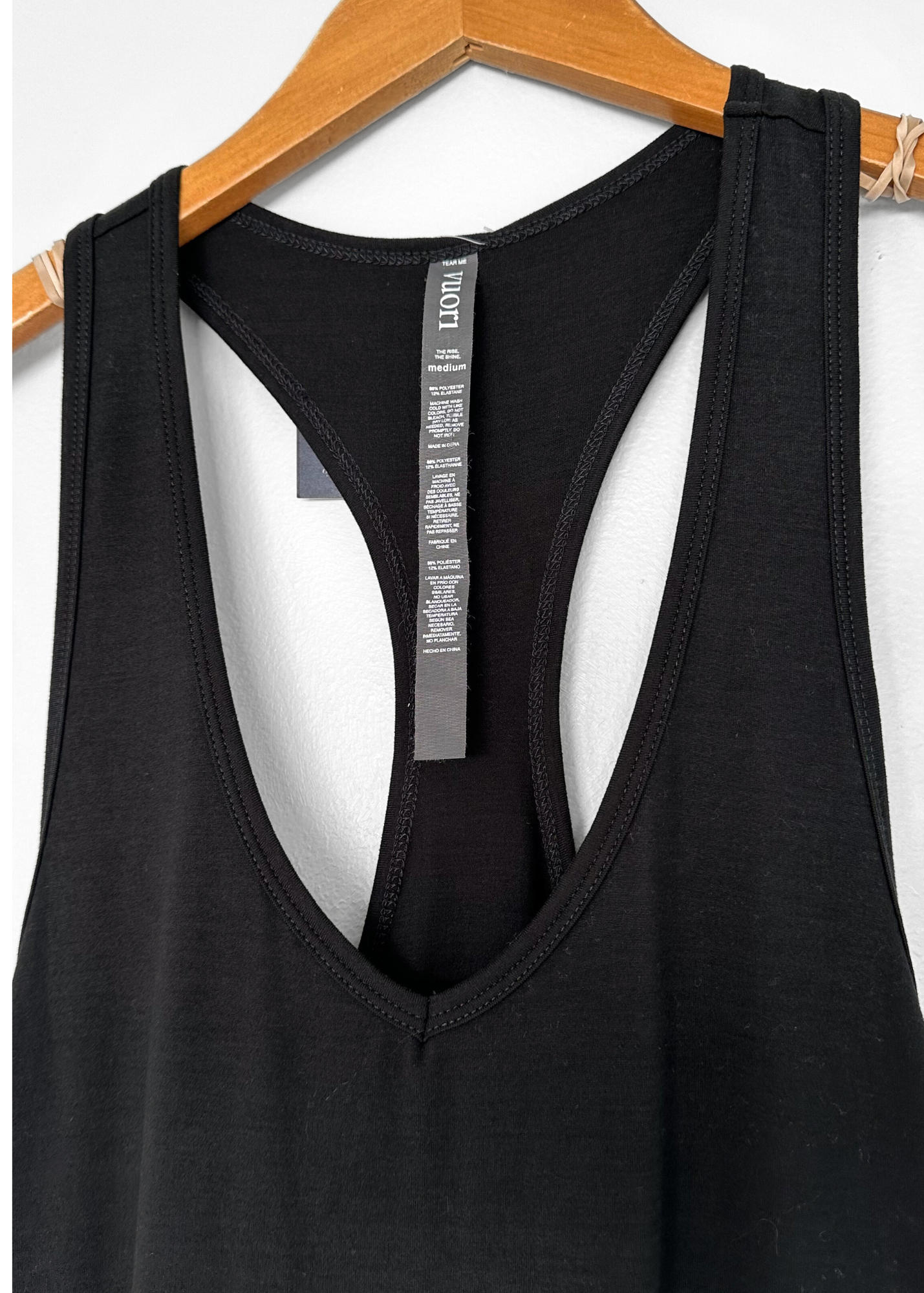 Vuori Black Lux Racerback Drawstring Harem Jogger Jumpsuit (M)