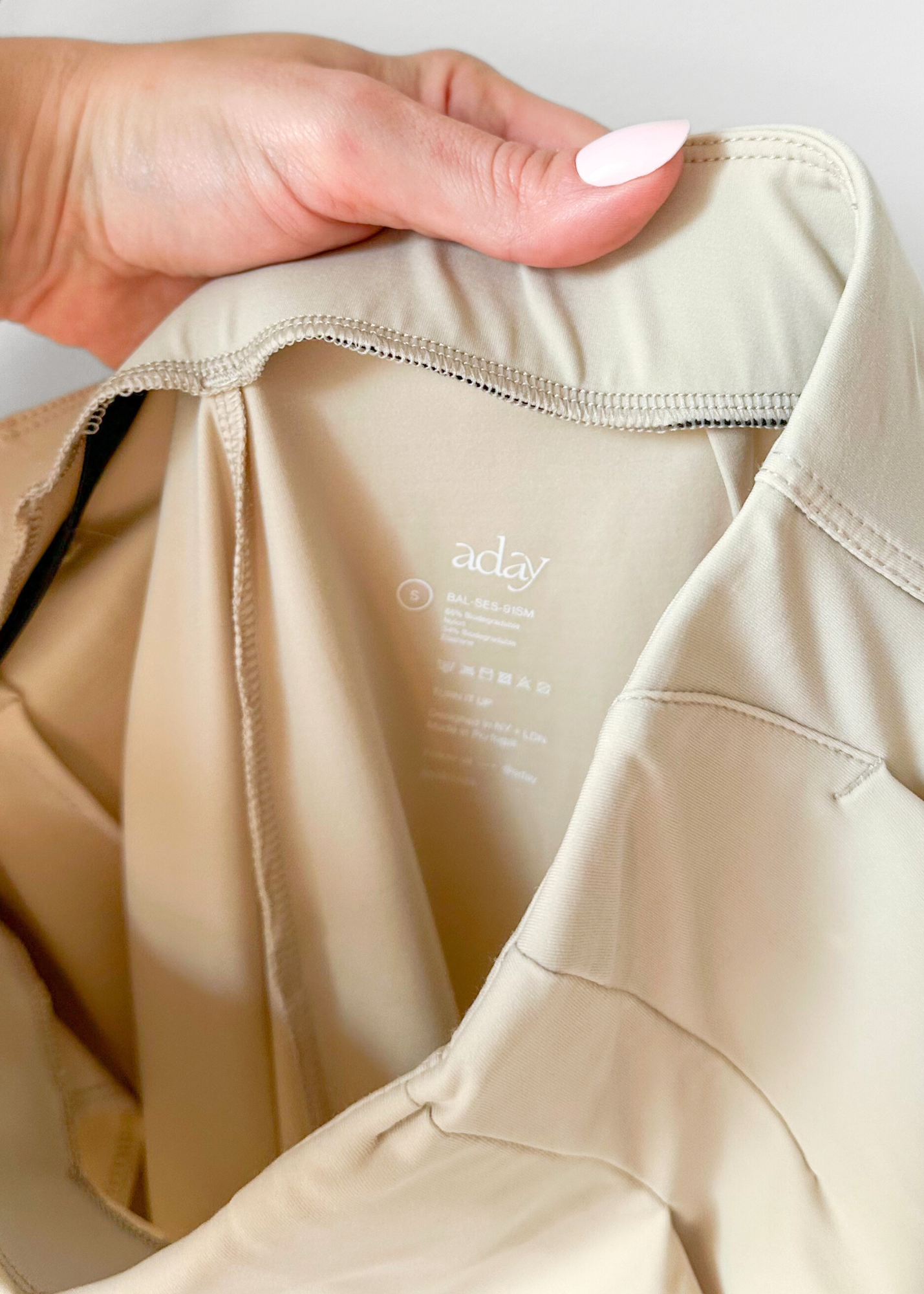 ADAY Turn It Up Pants in Sesame (S)