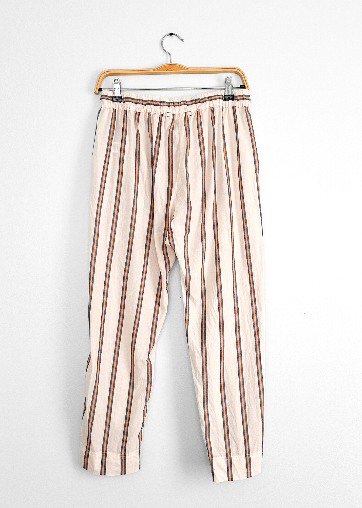XiRena Draper Stripe Tapered Ankle Drawstring Pants (XS)