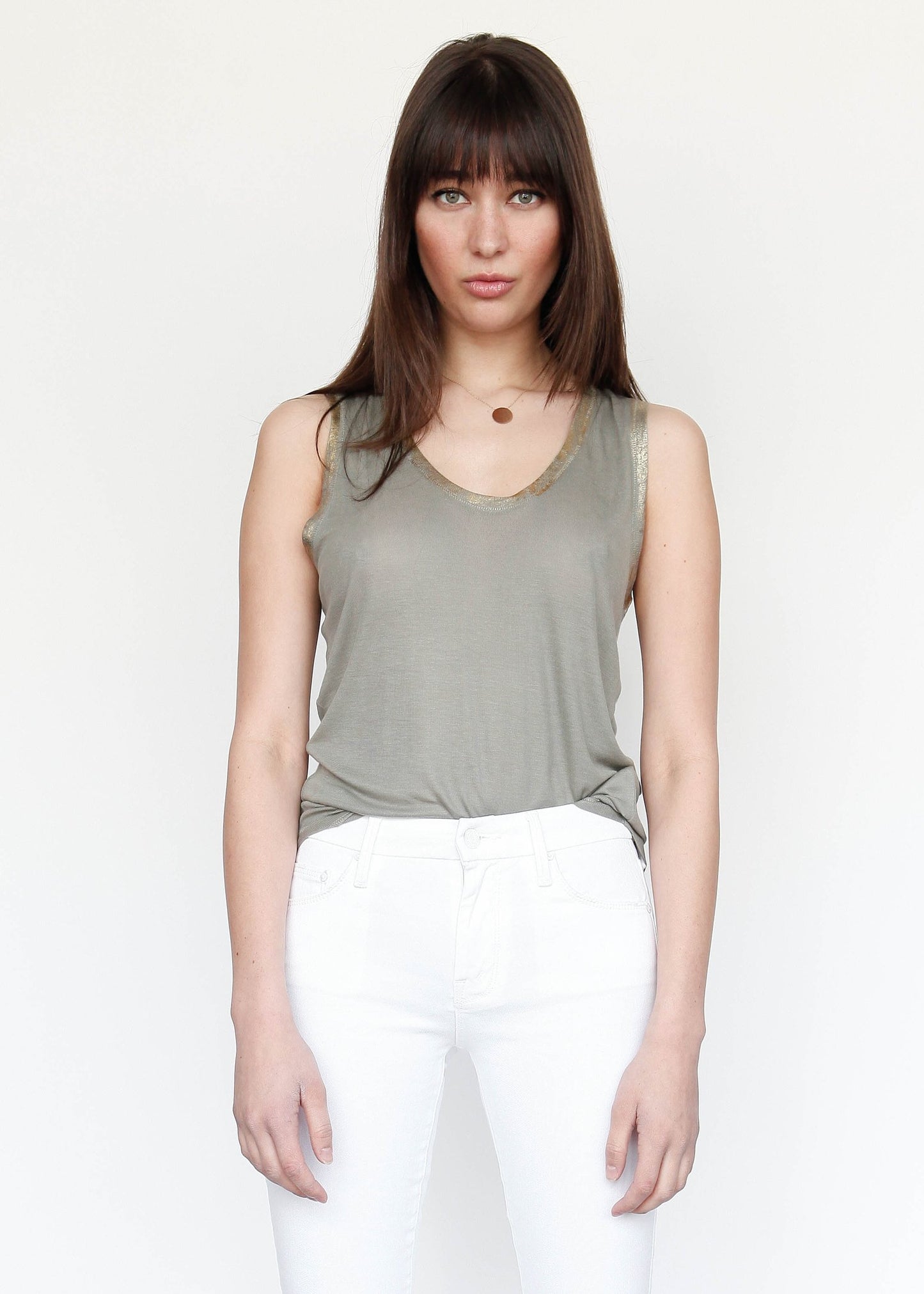 Zadig & Voltaire Metallic Trim ‘ Tam ‘ Tank (M)
