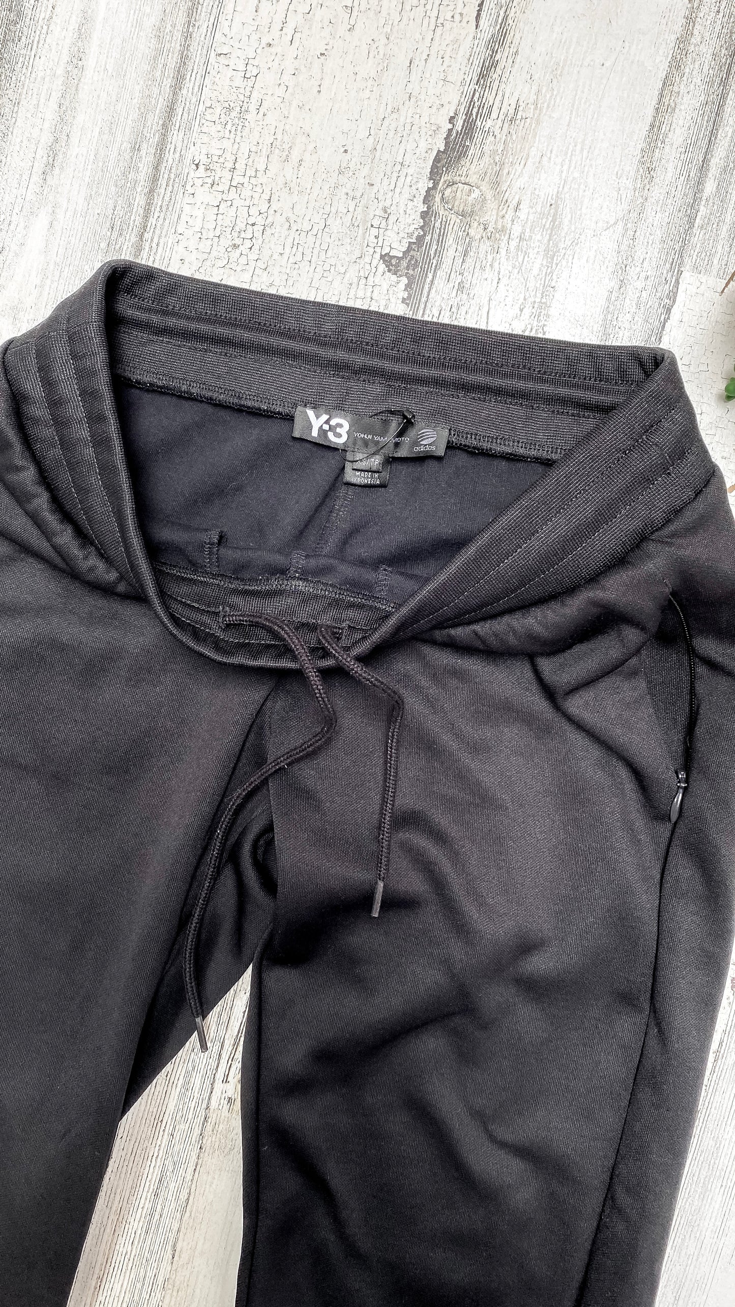 Y-3 x Adidas Solid Black Track Slim Ankle Pants (XS)