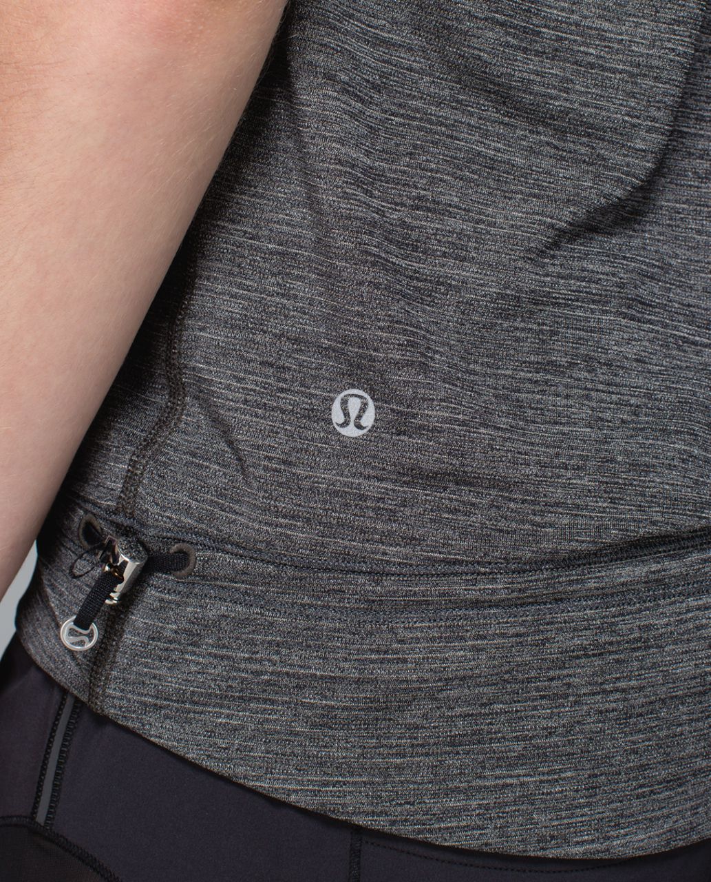 Lululemon Gray Rest Less Floral Bra Drawstring Top (6)