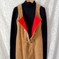Vintage 70s John Meyer Tan Corduroy Toggle Jumper Dress