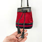 Vintage Gucci Small Ophidia Red Suede Bucket Bag Purse