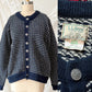 Vintage L.L.Bean Norwegian Wool Cardigan Sweater Navy Fair Isle Sweater (men's L)