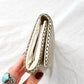 Gunne Sax Champagne Mesh Convertible Clutch Purse