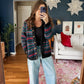 Vintage 90s Susan Bristol Heavy Wool knit Cardigan Sweater (S/M)