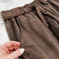 NEW Annette Görtz Brown Suede Wide Leg Pants (EU 40 or 8)