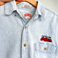 Vintage 90s Cleveland Indians Employee Denim Button Down (M/L)