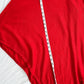 La Marey True Red 100% Cashmere Knit Poncho Cape