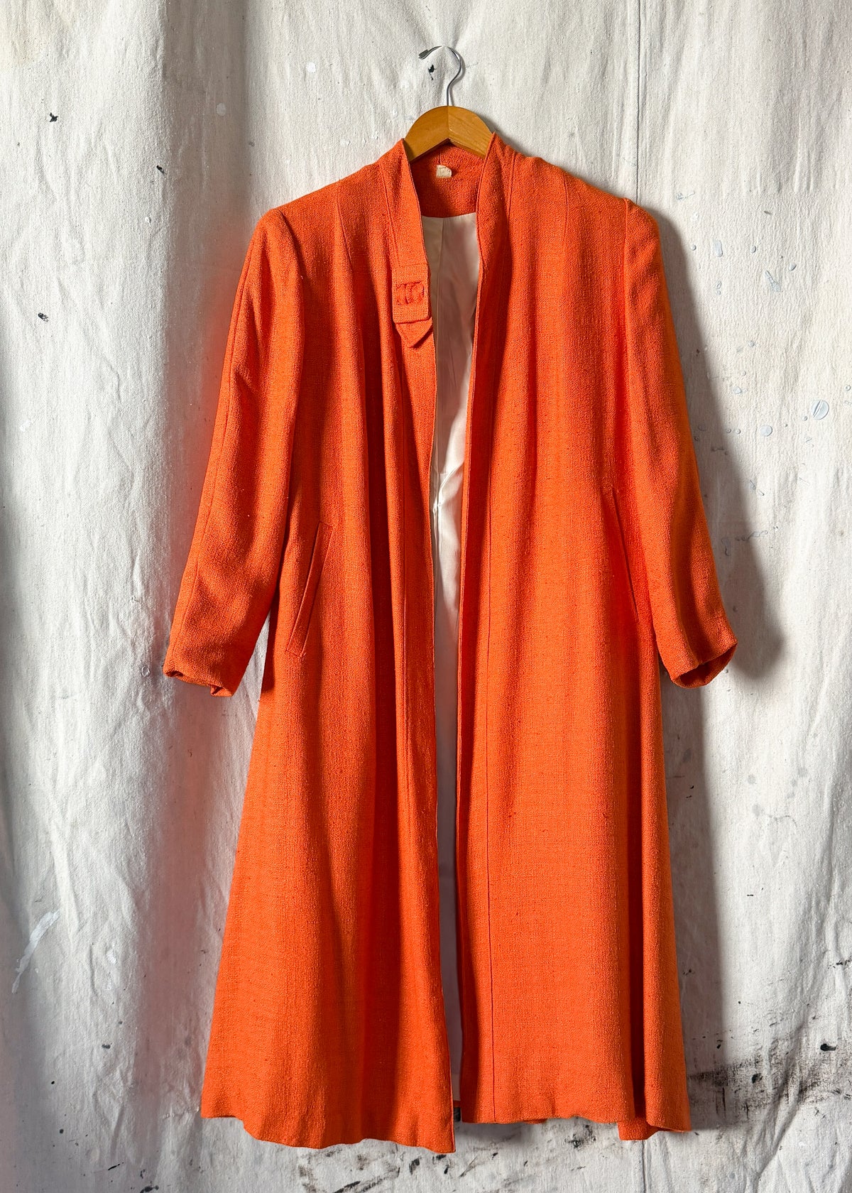 Vintage 60s Orange Swing Coat