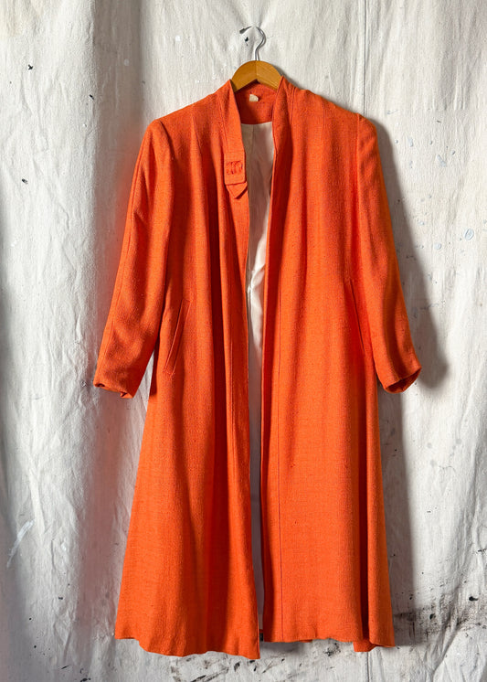 Vintage 60s Orange Swing Coat