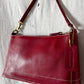 Vintage Coach Red Leather Bleeker Demi Purse # 9311