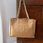 Vintage 90s Chanel Large Timeless Shopping Leather Tote Purse