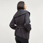 M.M. LaFleur Snyder Lush Cotton Merino Wool Knit Belted Jacket in Charcoal