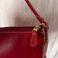 Vintage Coach Red Leather Bleeker Demi Purse # 9311
