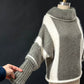 Vintage Olive Green & Cream Cozy Mohair Angora Wool Sweater (M)