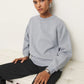 NEW Reformation Organic Cotton Gray Fleece Oversized Sweatshirt (S)