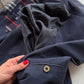 Vintage 90s Burberry Harrington Navy Cotton Windbreaker Spring Men's Jacket (XL)