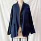 Hannoh Wessel Navy Blue Wool Blend Blazer Jacket with Ribbon Waist (38 F or M)