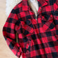 Vintage Marc Richards Classic Buttalo Plaid Sherpa Fleece Lined Insulated Jacket (M)