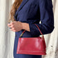 Vintage Coach Red Leather Bleeker Demi Purse # 9311