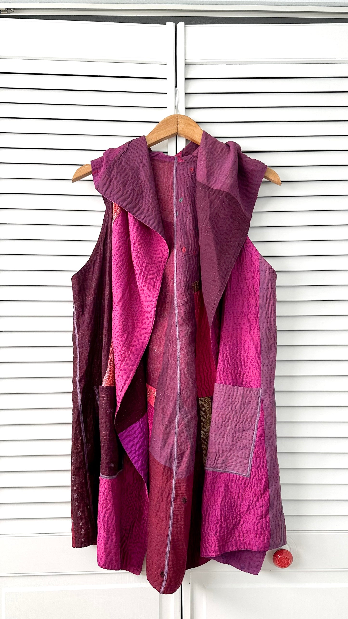 Mieko Mintz Kantha Reversible Silk Circular Vest