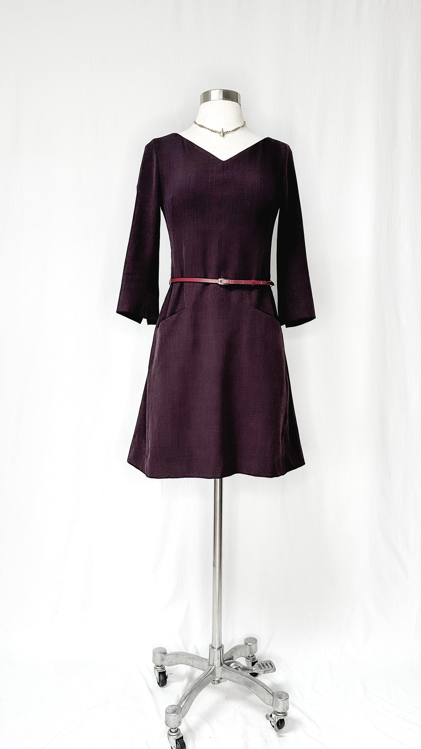 M.M. Lafleur Alexandra Dress in Aubergine (2)