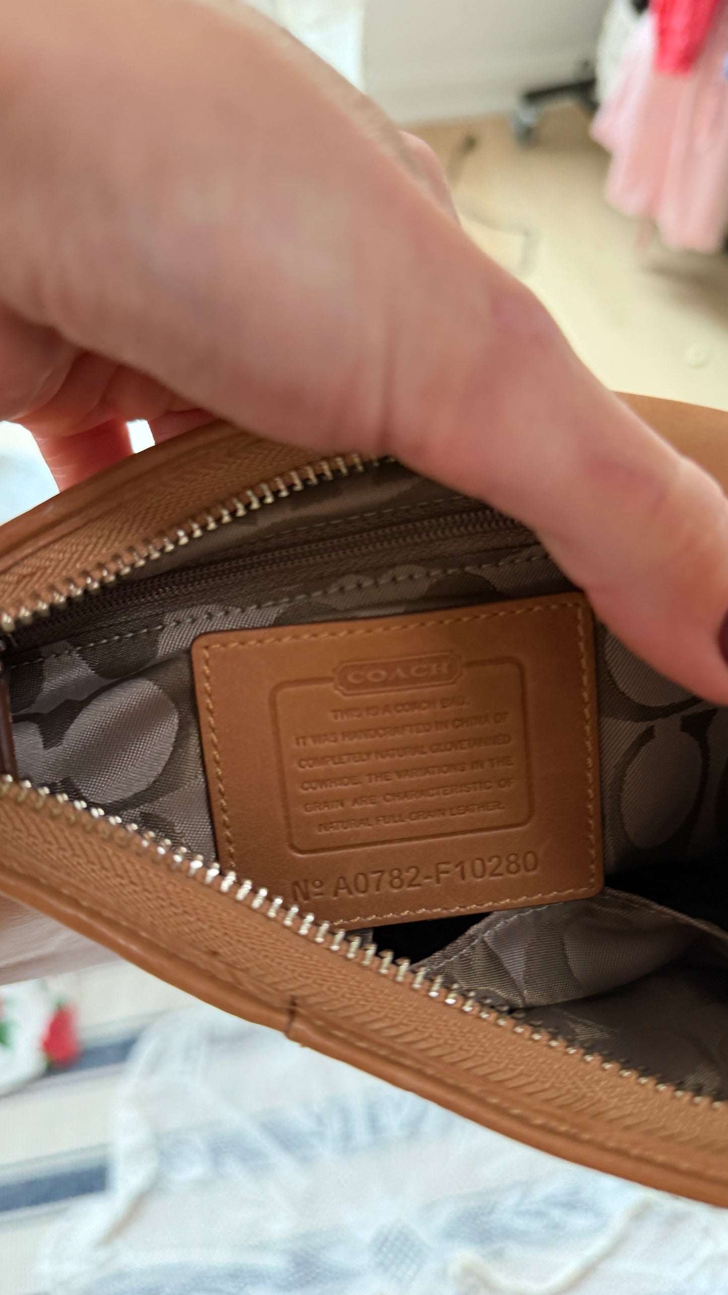 Coach Hamilton Hobo Purse in British Tan