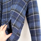 & other stories Wool Hooded Coat in Blue Check (S)