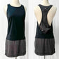 Lululemon Blissed Out Black and Gray Racerback Tank Dress (4)