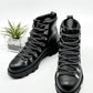 NEW Rag & Bone Black Lace Up Shiloh Hiker Leather Boot size 8.5