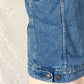 Vintage 1983 Levi’s Denim Buffalo Plaid Lined Trucker Vest (M)