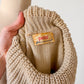 Vintage 70s Petti Glen Orange Brown and Yellow Knit Top (M)