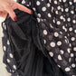 Vintage 1950s Gotham Original Black & White Polka Dot Full Circle Skirt with Petticoat