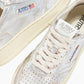 NEW Autry Medalist Leather Silver Low-Top Sneakers (39)