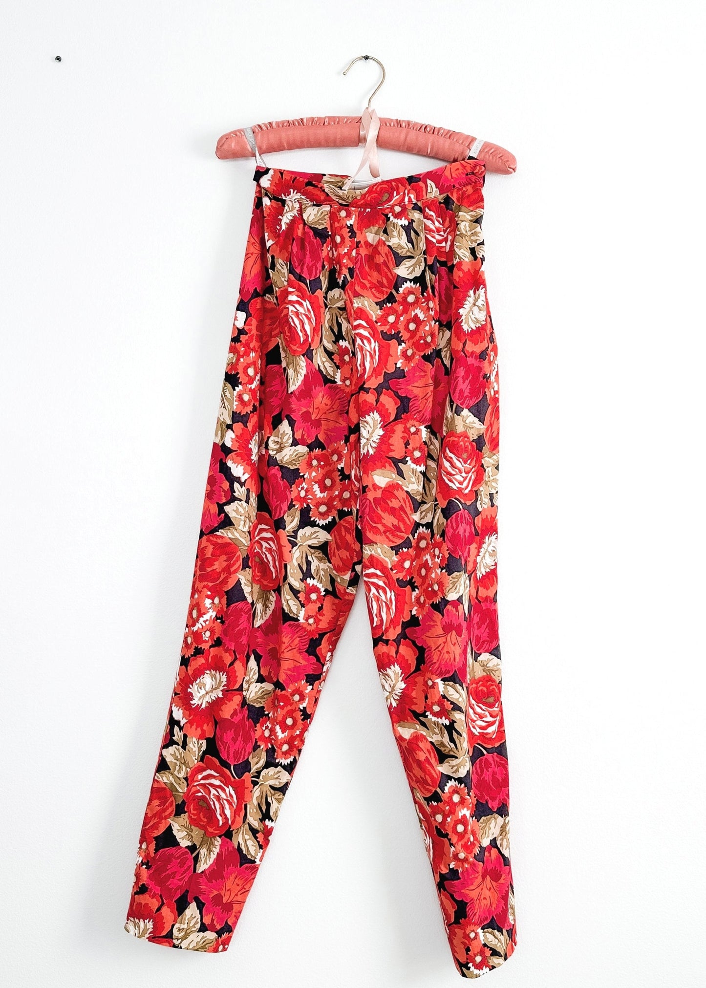 Vintage 90’s Laura Ashley Floral Cotton High Rise Pants (XS/S)