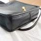 Vintage Coach Compact Pouch in Black Leather Crossbody Purse