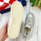 NEW Autry Medalist Leather Silver Low-Top Sneakers (39)